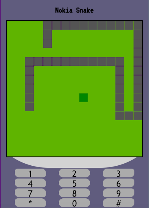 Snake Game on desktop