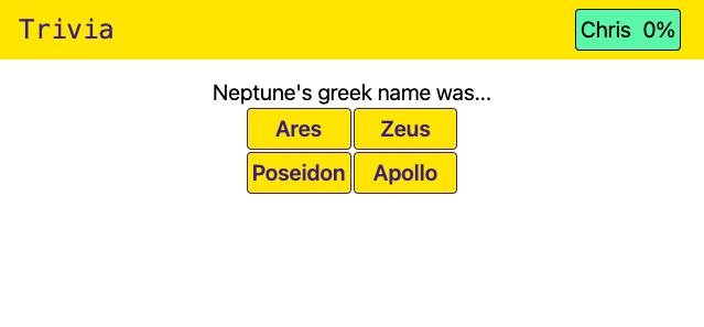 Trivia on desktop