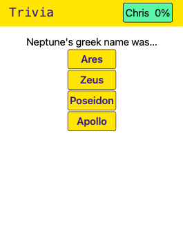 Trivia on mobile